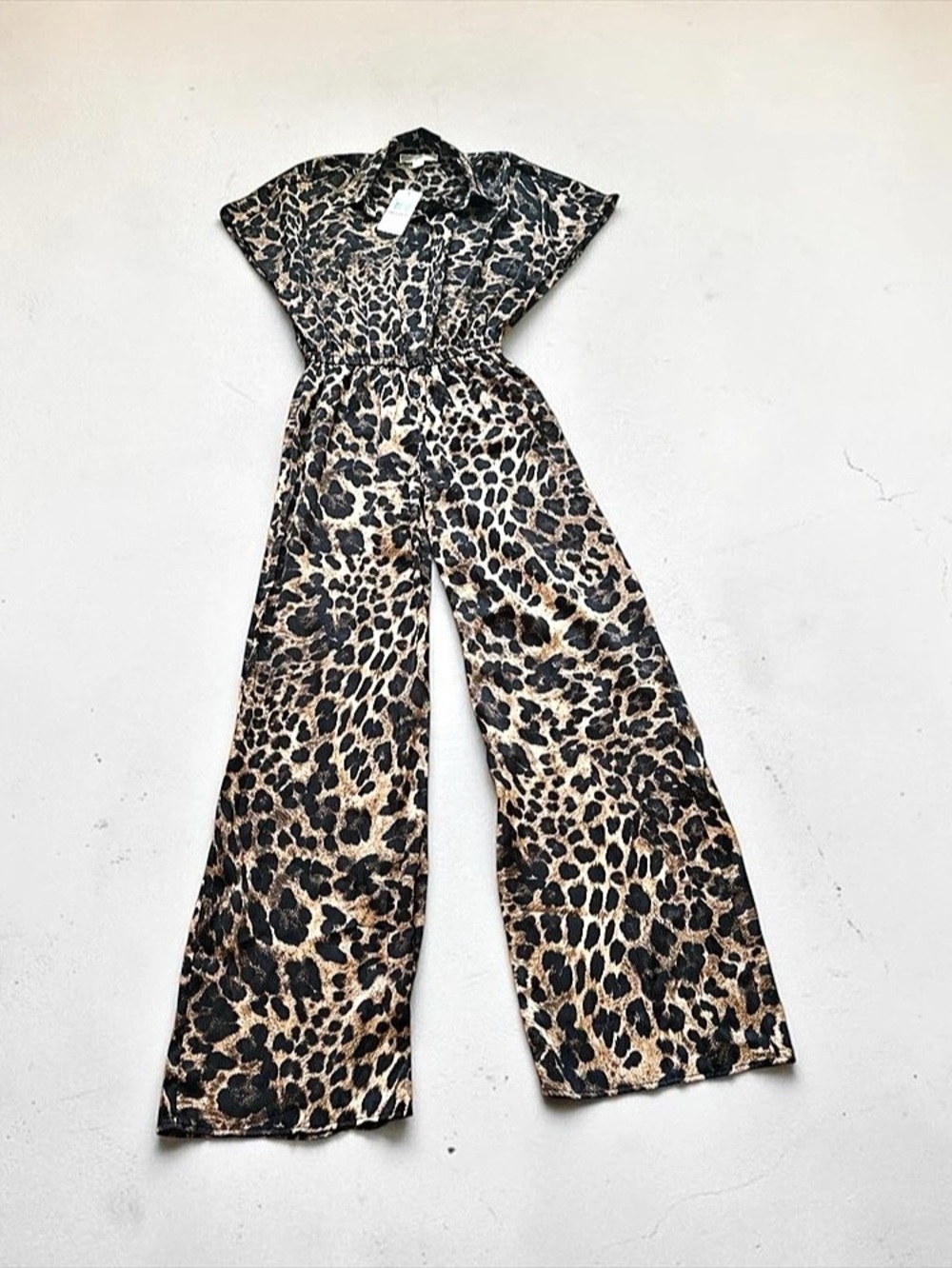 Michael Kors Leopard Print Wide-Leg Jumpsuit